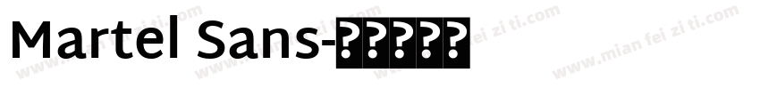 Martel Sans字体转换